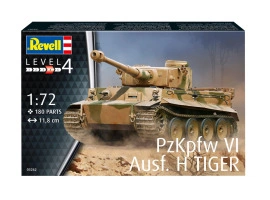 Scale model 1/72 German tank PzKpfw VI Ausf. H Tiger Revell 03262