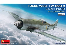 Збірна модель 1/48 Літак Фокке-Вульф FW 190D-9 раннє виробництво (версія JG 54 „Grünherz“) MiniArt 48035