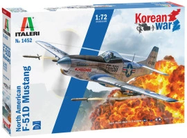 обзорное фото Збірна модель 1/72 Літак F-51D Mustang Italeri 1452 Літаки 1/72