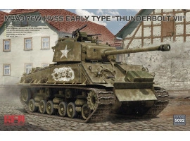 Scale model 1/35 Tank M4A3 Sherman 76W HVSS early type "Thunderbolt VII" RFM RM-5092