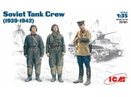 Збірна модель 1/35 Фігури Радянський танковий екіпаж 1939-1942 років. ICM 35181 Збірна модель 1/35 Фігури Радянський танковий екіпаж 1939-1942 років. ICM 35181