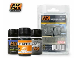 EARLY PANZERS WEATHERING SET / НАБІР ХІМІЇ ДЛЯ ВЕЗЕРИНГУ - РАННІ СІРІ ТАНКИ