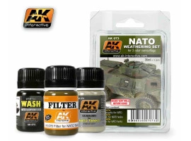 NATO WEATHERING SET / НАБІР ЗМИВАНЬ ДЛЯ ВЕЗЕРИНГУ НА БУДЬ-ЯКІЙ БРОНЕТЕХНІЦІ НАТО