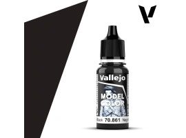 Акриловая краска Глянцевый черный (Glossy Black) Vallejo Model Color VAL 70861