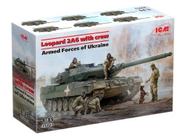 Збірна модель 1/35 Leopard 2A6 ЗСУ з екіпажем ICM 35013