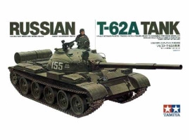 Assembly model 1/35 Tank Russian T-62A Tamiya 35108
