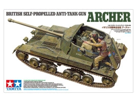 Scale model 1/35 anti-tank self-propelled artillery gun Archer Tamiya 35356