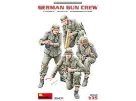 Сборная модель 1/35 Фигуры Немецкий артиллерийский расчет МиниАрт 35471