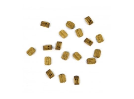 DOUBLE BLOCK WALNUT 5mm (18u) - Подвійний блок з деревини горіха