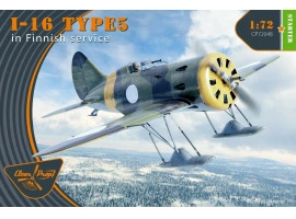 Збірна модель 1/72 Літак І-16 Тип 5 на службі у Фінляндії Clear Prop 72048