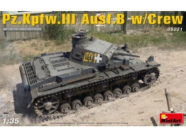 обзорное фото Pz.Kpfw.III Ausf.B з екіпажем Бронетехніка 1/35