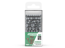 Набір 1/35 Лісові гриби - Елементи основи (3D-друк / 62 шт.) AK-Interactive AKBIT0005