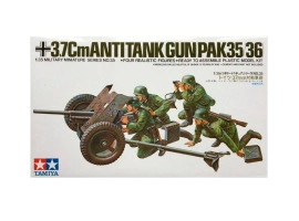 Scale model 1/35 Аnti-tank gun 37mm Pak 35/36 Tamiya 35035