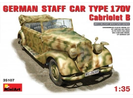 Сборная модель 1/35 Немецкий штабной автомобиль Тип 170V Кабриолет Б Миниарт 35107