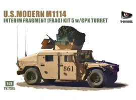 Збірна модель 1/72 Бронеавтомобіль U.S.MODERN M1114 з туреллю GPK і деталями T-Model TK7315 Збірна модель 1/72 Бронеавтомобіль U.S.MODERN M1114 з туреллю GPK і деталями T-Model TK7315
