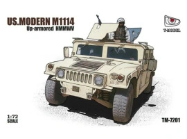 Збірна модель 1/72 Бронеавтомобіль U.S.HMMWV M1114 T-Model TM7201 Збірна модель 1/72 Бронеавтомобіль U.S.HMMWV M1114 T-Model TM7201