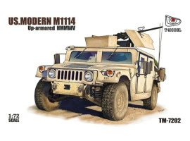 Збірна модель 1/72 Бронеавтомобіль U.S.HMMWV M1114 з туреллю GPK T-Model TM7202 Збірна модель 1/72 Бронеавтомобіль U.S.HMMWV M1114 з туреллю GPK T-Model TM7202