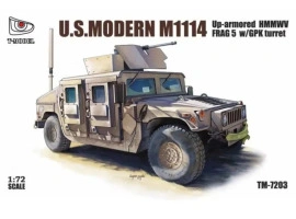 Збірна модель 1/72 Бронеавтомобіль U.S.HMMWV M1114 FRAG5 з туреллю GPK Turret T-Model TM7203 Збірна модель 1/72 Бронеавтомобіль U.S.HMMWV M1114 FRAG5 з туреллю GPK Turret T-Model TM7203