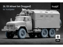 Набор колес (с деформацией) для Зил 131 от Trumpeter ScaleX WM 35018S