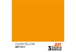 Акриловая краска CLEAR YELLOW STANDARD - ПРОЗРАЧНЫЙ ЖЕЛТЫЙ / INK АК-интерактив AK11217