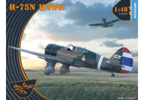 Сборная модель 1/48 самолет H-75N Hawk Clear Prop 4804