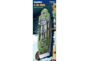 Збірна модель 1/72 німецький швидкісний ударний катер Schnellboot S-38/1940 Foreart 1002