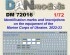 preview Декаль 1/72 Розпізнавальні знаки та написи техніки Морської Піхоти України, 2022-2023 роки DANModels 72016